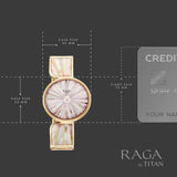 Titan Women's Raga Power Pearls Analog Watch Mother Of Pearl Dial With Rose Gold Metal Band, 95226WM02F