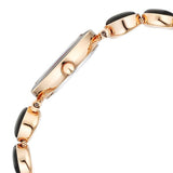 Titan Raga Power Pearls Women's Analog Watch Black Pearl Dial With Rose Gold Stainless Steel Band, 95233WM02