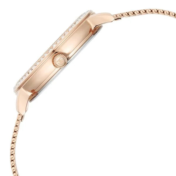 Titan Purple Women's Watch Analog White Dial with Rose Gold Stainless Steel Band, 95236WM01