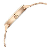 Titan Purple Women's Watch Analog Pink Dial with Rose Gold Mesh Band, 95236WM03