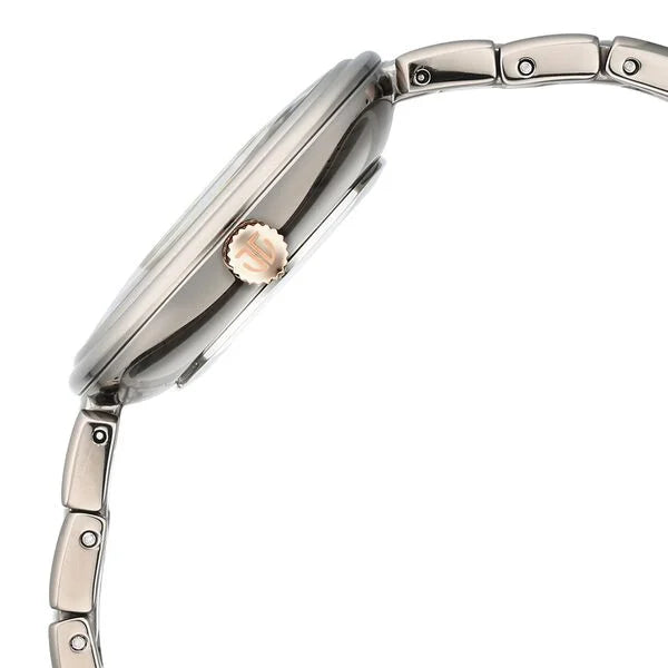 Titan Aura Women's Watch Analog Titanium Dial & Stainless Steel Band, 95240KM01