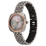 Titan Aura Women's Watch Analog Mother Of Pearl Dial with Titanium Stainless Steel Band, 95241KM02