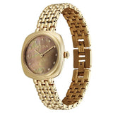 Titan Aura Women's Watch Analog Mother of Pearl Dial with Gold Stainless Steel Band, 95241YM01