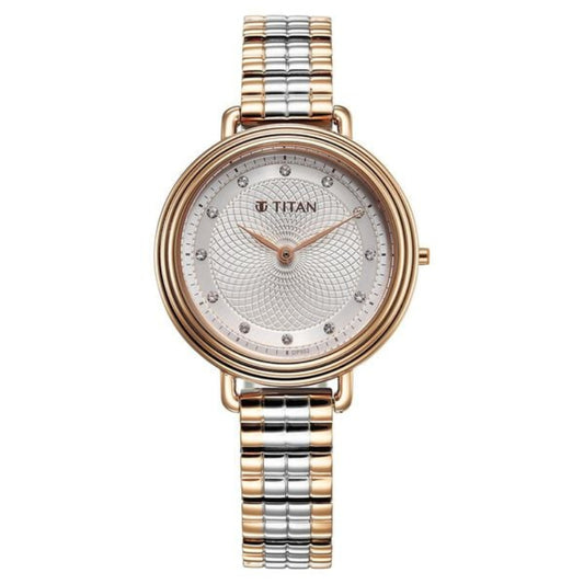 Titan, Women, Analog, Watch, Silver Dial, Stainless steel Strap, 95244KM01