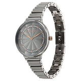 Titan Aura Women's Watch Analog Grey Dial with Silver Stainless Steel Band, 95245KM02