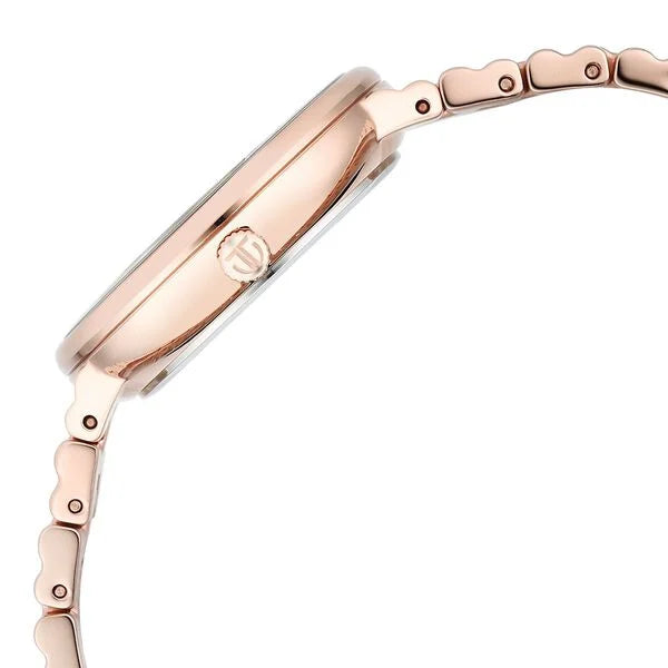 Titan Aura Women's Watch Analog Rose Gold Dial & Stainless Steel Band, 95245WM01