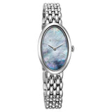 Titan Aura Women's Watch Analog Mother of Pearl Dial with Silver Stainless Steel Band, 95246SM01