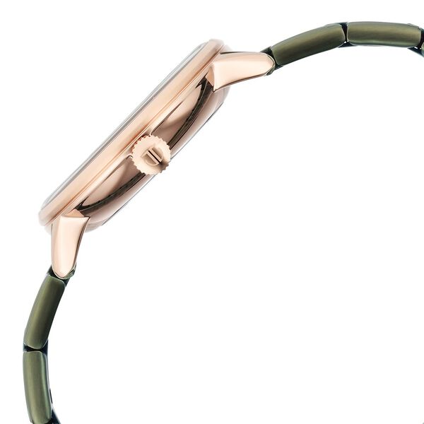 Titan TGIF Women's Watch Analog Green Dial with Green Stainless Steel Band, 95248KM03
