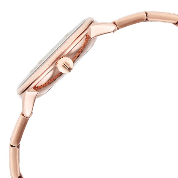Titan TGIF Women's Watch Analog Brown Dial with Rose Gold Stainless Steel Band, 95248WM01
