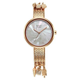 Titan Raga Women's Watch Analog Mother of Pearl Dial with Rose Gold Stainless Steel Band, 95253WM01