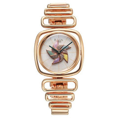 Titan Raga Women's Watch Analog Mother of Pearl Dial with Rose Gold Stainless Steel Band, 95256WM01