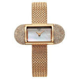 Titan Raga Women's Watch Analog Mother of Pearl Dial with Rose Gold Stainless Steel Band, 95259WM01