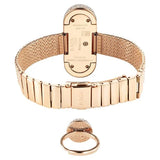 Titan Raga Women's Watch Analog Mother of Pearl Dial with Rose Gold Stainless Steel Band, 95259WM01