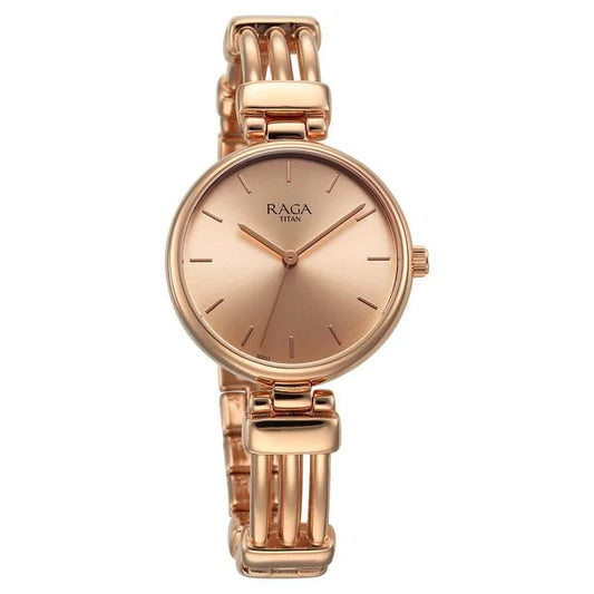 Titan, Men's, Analog Watch, Gold Dial, TI-95263WM01