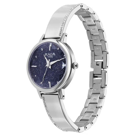 Titan, Men's, Analog Watch, Blue Dial, with Stainless Steel Band, TI-95267SM01