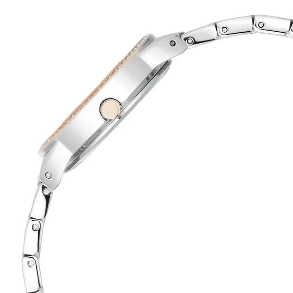 Titan Raga Showstopper Women's Watch Analog Pink Dial with Silver Stainless Steel Band, 95281KM01