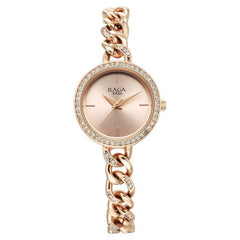 Titan Raga Women's Watch Analog Rose Gold Dial with Rose Gold Stainless Steel Band, 95288WM01