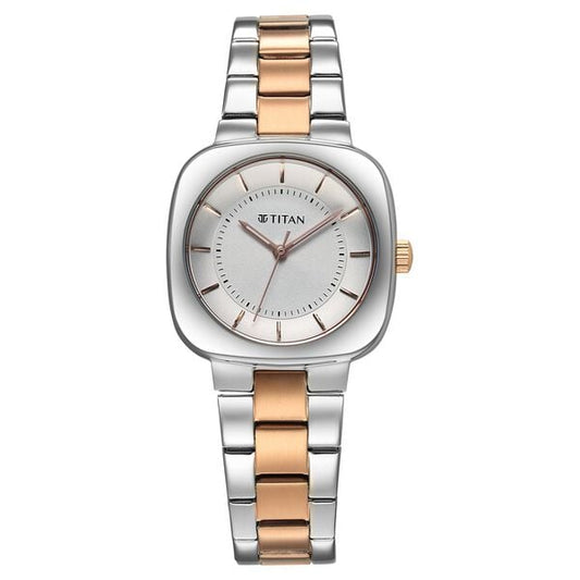 Titan, Women, Analog, Watch, Silver Dial, Stainless steel Strap, 95296KM01