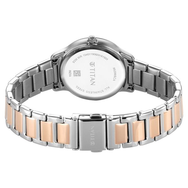 Titan Horizon Women's Watch Analog Rose Gold Dial with Two-Toned Stainless Steel Band, 95299KM01