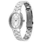 Titan Metro Quartz Analog Women's Watch With Silver Dial and Stainless Steel Strap,95304SM01