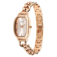 Titan Raga Showstopper Women's Watch Analog Rose Gold Dial with Rose Gold Stainless Steel Band, 95309WM01