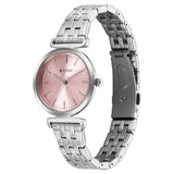 Titan Workmode Quartz Analog Women's Watch With Pink Dial and Stainless Steel Strap,95321SM01