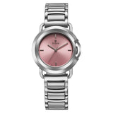 Titan Workmode Quartz Analog Women's watch with Pink Dial and Stainless Steel Strap, 95324SM01