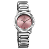 Titan Workmode Quartz Analog Women's watch with Pink Dial and Stainless Steel Strap, 95324SM01