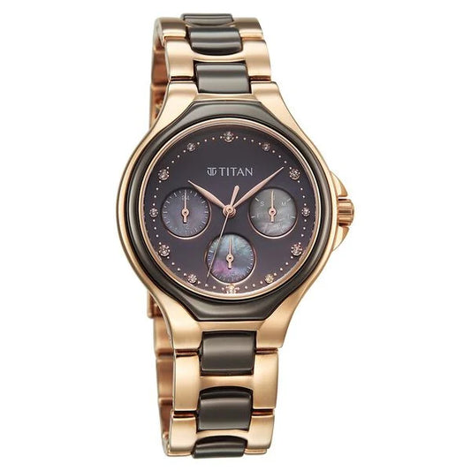Titan, Men's, Analog Watch, with Stainless Steel Band, TI-95325KD02