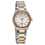 Titan Glamour Women's Quartz Analog Watch Silver Dial With Two Toned Stainless Steel Strap, 95326KM01
