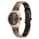 Titan Glamour Women's Quartz Analog  Watch Brown Dial With Two Toned Stainless Steel Strap, 95326KM02