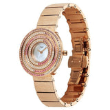 Titan Raga Glimmers Quartz Analog Women's Watch with Mother of Pearl Dial and Rose Gold Metal Strap, 95344WM01