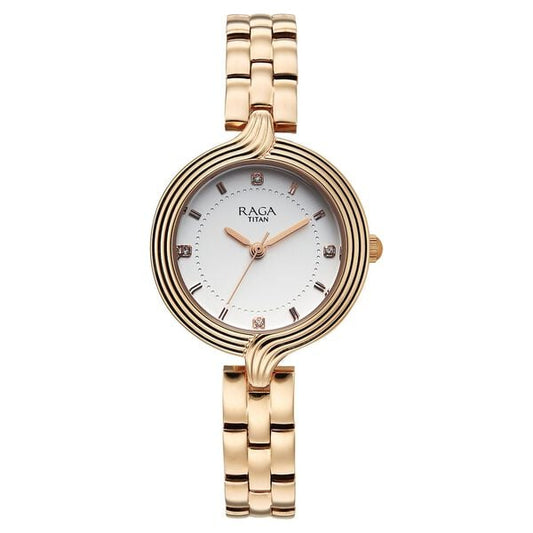 Titan, Men's, Analog Watch, Gold Dial, TI-95346WM01