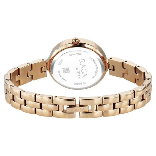 Titan, Men's, Analog Watch, Gold Dial, TI-95346WM01