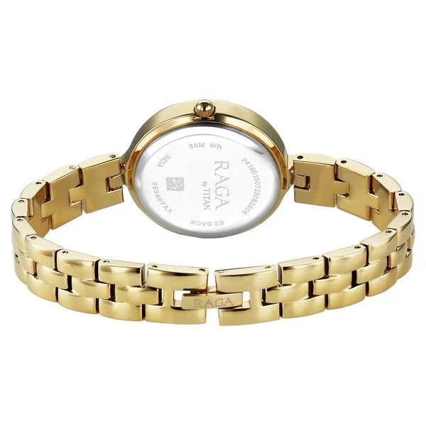 Titan, Men's, Analog Watch, Gold Dial, TI-95346YM01