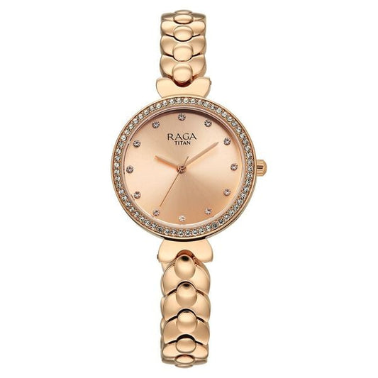 Titan, Men's, Analog Watch, Gold Dial, TI-95357WM01