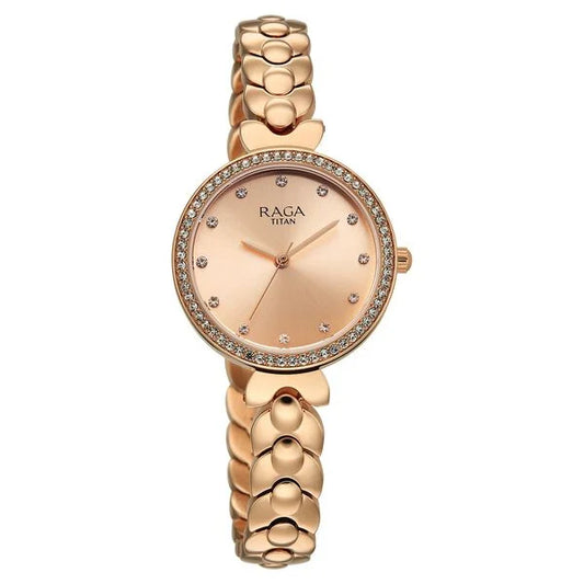 Titan, Men's, Analog Watch, Gold Dial, TI-95357WM01