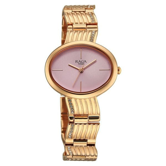 Titan, Men's, Analog Watch, Gold Dial, TI-95362WM01
