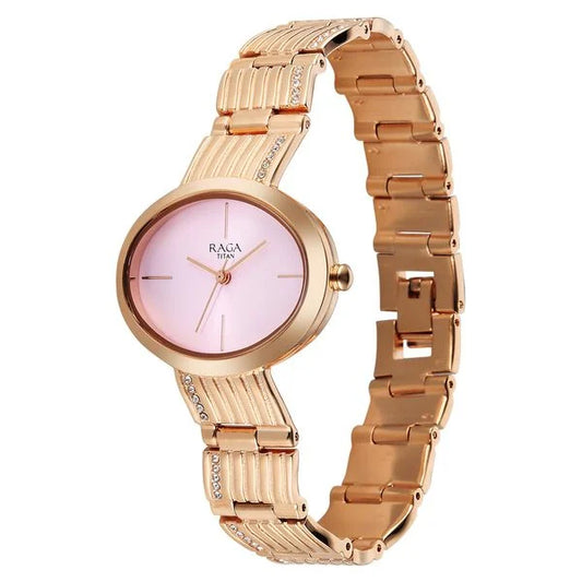 Titan, Men's, Analog Watch, Gold Dial, TI-95362WM01