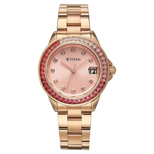 Titan, Men's, Analog Watch, with Stainless Steel Band, TI-95382WM01