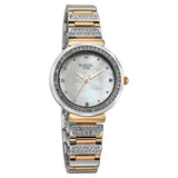 Titan Womens Raga Spotlight Analog Watch Mother of Pearl Dial with Two Tone Stainless Steel Band,95419KM01