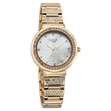 Titan WomensRaga Spotlight Analog Watch Mother of Pearl Dial with Rose Gold Stainless Steel Band,95419WM01