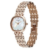 Titan Womens Raga Spotlight Analog Watch White Dial with Rose Gold Stainless Steel Band ,95421WM01