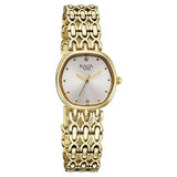 Titan Womens Raga Spotlight Analog Watch White Dial with Gold Stainless Steel Band ,95421YM01