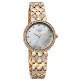 Titan Womens Raga Spotlight Analog Watch White Dial with Rose Gold Stainless Steel Band ,95422WM01