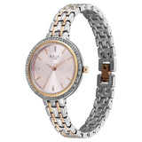 Titan Womens Raga Spotlight Analog Watch Pink Dial with Two Toned Stainless Steel Band ,95424KM01