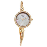 Titan Womens Raga Spotlight Analog Watch White Dial with Rose Gold Stainless Steel Band,95425WM01