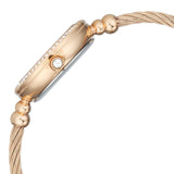 Titan Womens Raga Spotlight Analog Watch White Dial with Rose Gold Stainless Steel Band,95425WM01