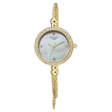 Titan Womens Raga Spotlight Analog Watch White Dial with Gold Stainless Steel Band,95425YM01