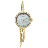 Titan Womens Raga Spotlight Analog Watch White Dial with Gold Stainless Steel Band,95425YM01